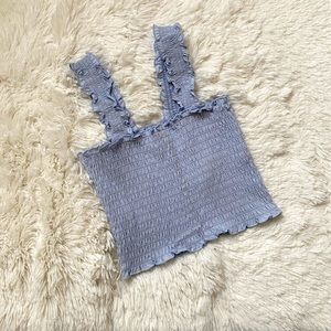 Baby Blue Cropped Top